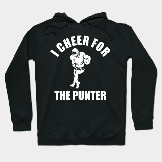 i cheer for the punter  white Hoodie by Vortex.Merch